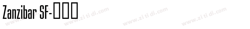 Zanzibar SF字体转换